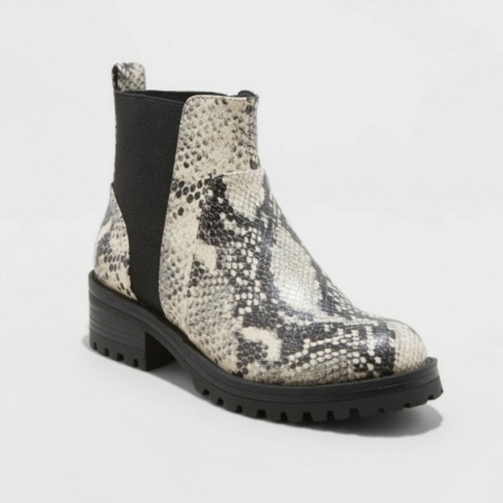 Target snakeskin Chelsea boots